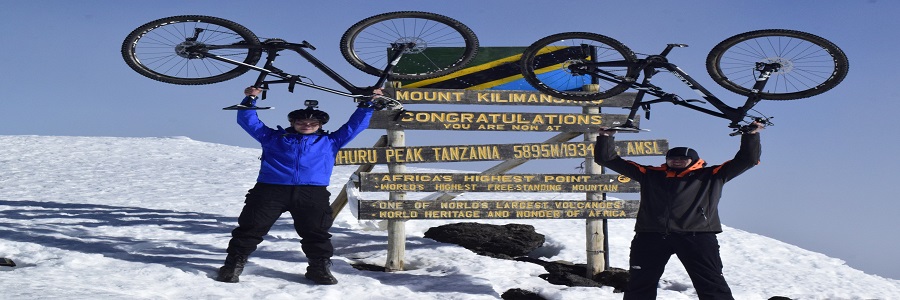 5 Days-Kilimanjaro Bike Tour Via Marangu route 2022 packages, bike trek Kilimanjaro price ,mountain Bike tour itinerary, Bike trek to Summit Five days Kilimanjaro.